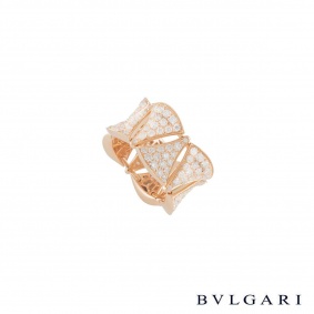 Bvlgari Rose Gold Diamond Divas Dream Ring
